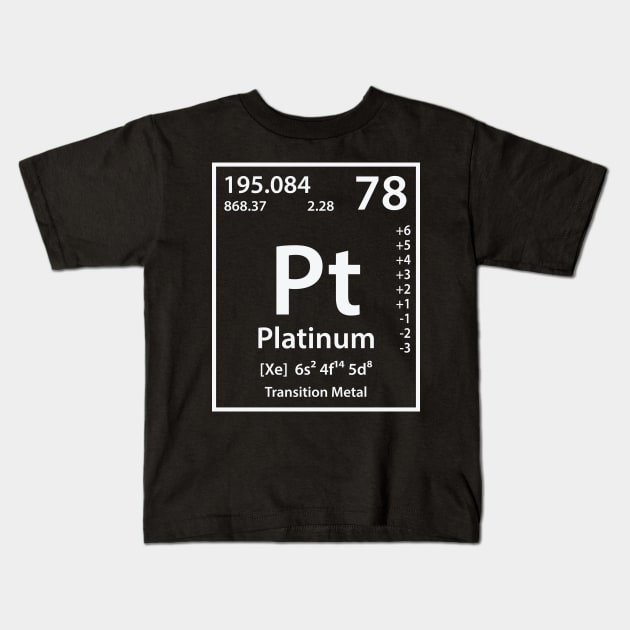 Platinum Element Kids T-Shirt by cerebrands